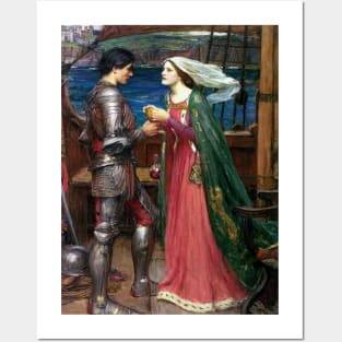 Tristan and Isolde with the Potion by John William Waterhouse Posters and Art